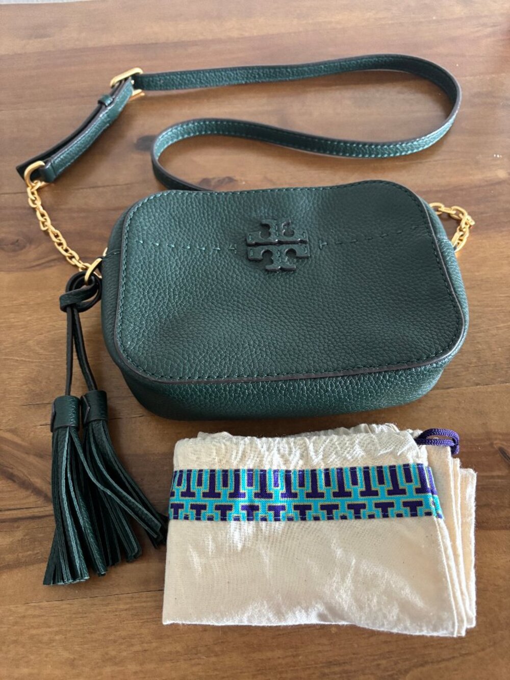 Tory birch green cross body